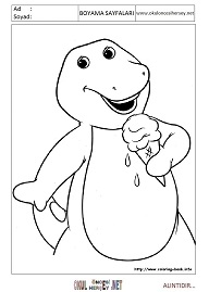 barney-ve-arkadaşları boyama sayfaları